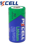 PKCELL CR123A 3V Lithium Manganese Dioxide Battery (Single)